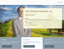 Tablet Screenshot of johneraines.com